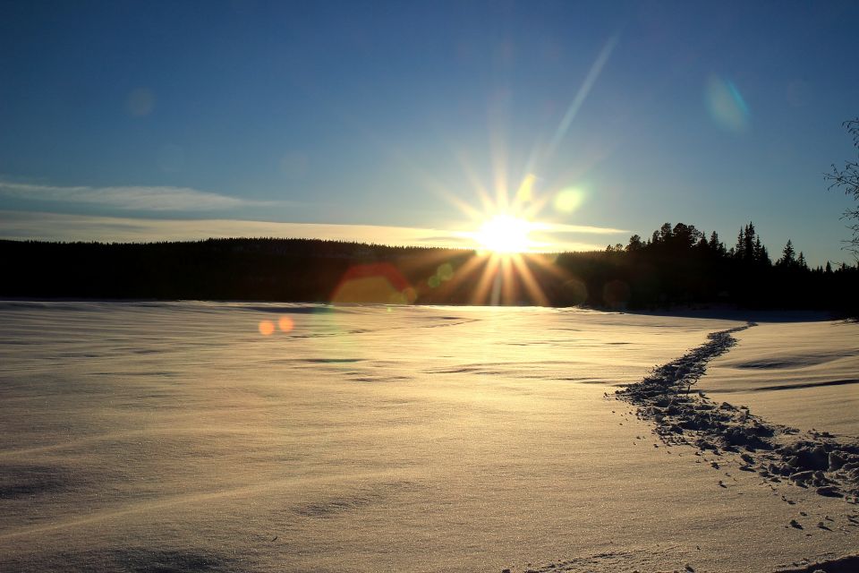 Coucher de soleil en Laponie