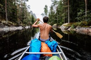 canoe reserve naturelle Scandinavie Skane Lan